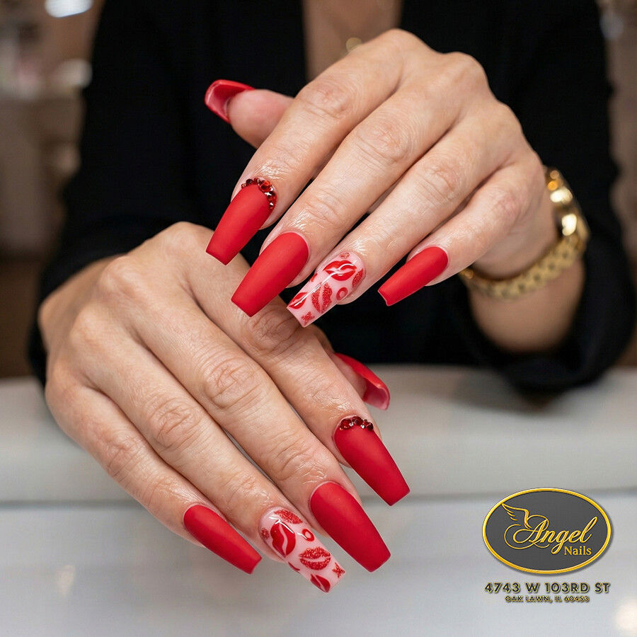 Beautiful Valentine Nail Ideas in Oak Lawn, IL | Angel Nails 60453